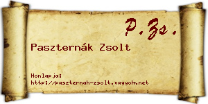 Paszternák Zsolt névjegykártya